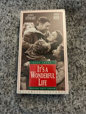 Vintage Republic Records It’s A Wonderful Life VHS Original Uncut Version SEALED